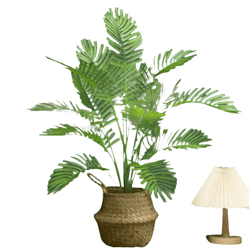 Palm Plant Table Lamp Home Garden Party Decor Artificial Flowers by Kmitang Official Store