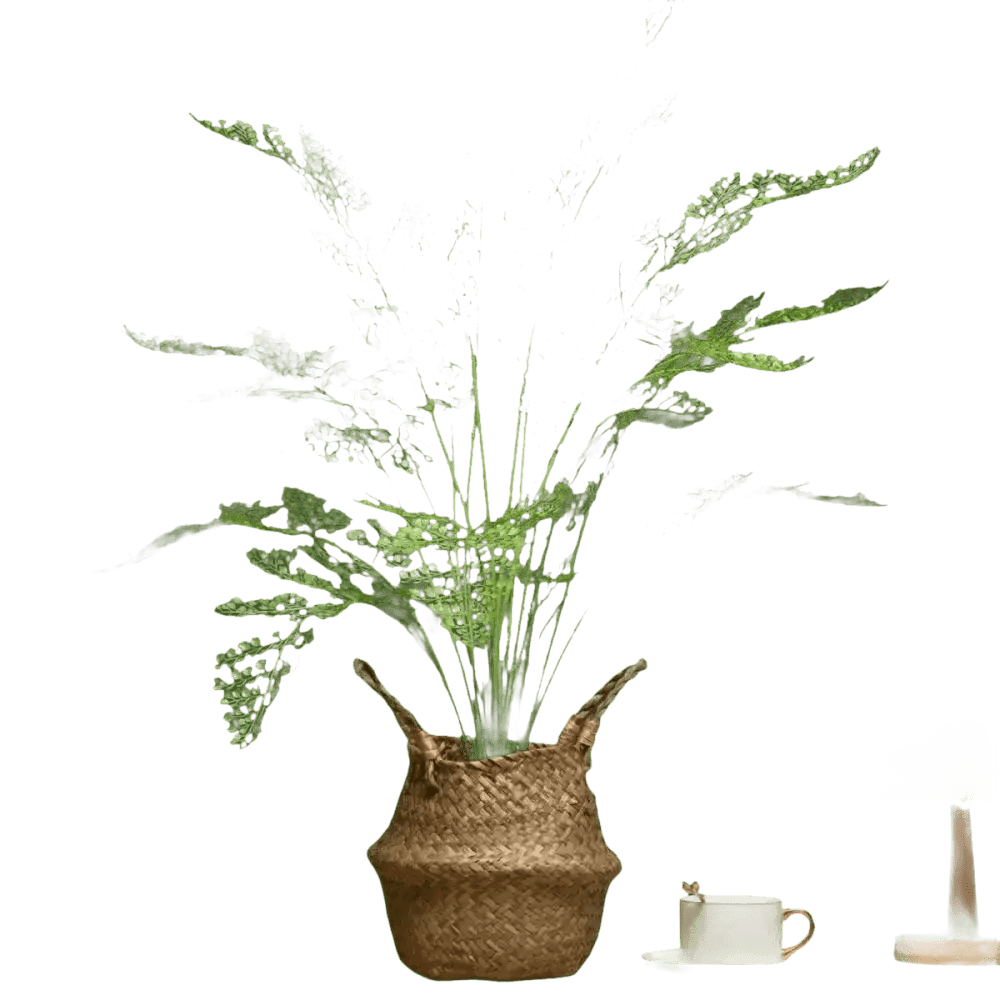 Palm Plant Table Lamp Home Garden Party Decor Artificial Flowers by Kmitang Official Store