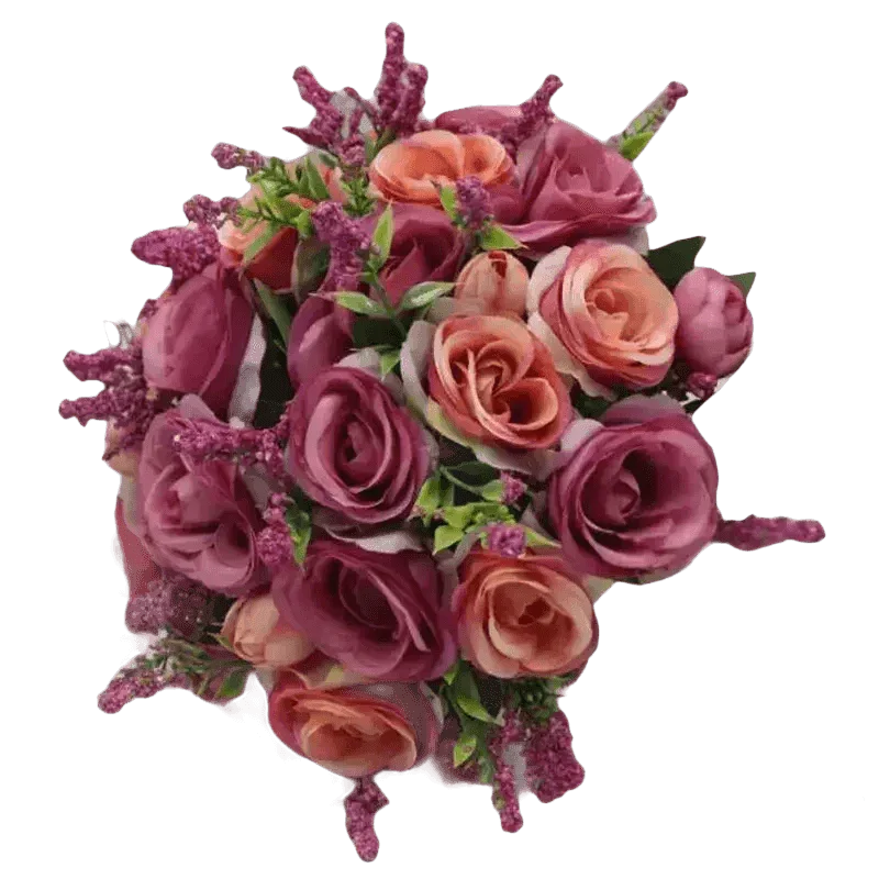 Peach Rose Wedding Bouquet - GiFTiFY
