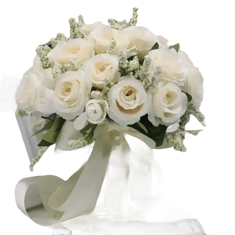 Peach Rose Wedding Bouquet - GiFTiFY