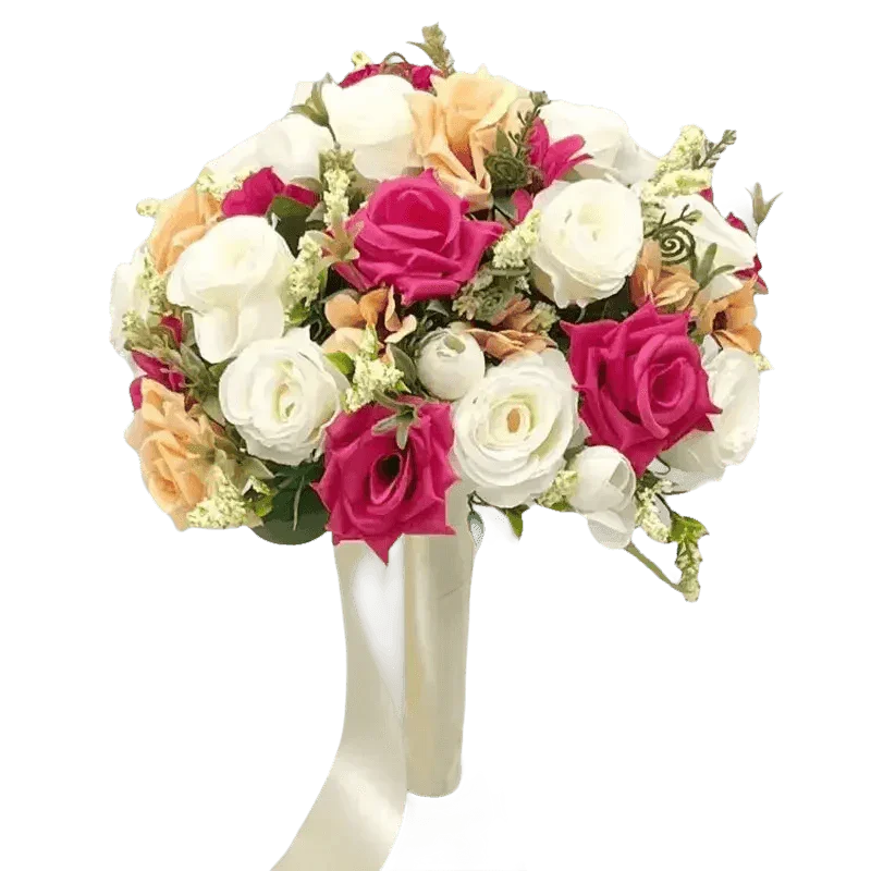 Peach Rose Wedding Bouquet - GiFTiFY
