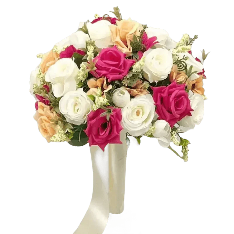 Peach Rose Wedding Bouquet - GiFTiFY