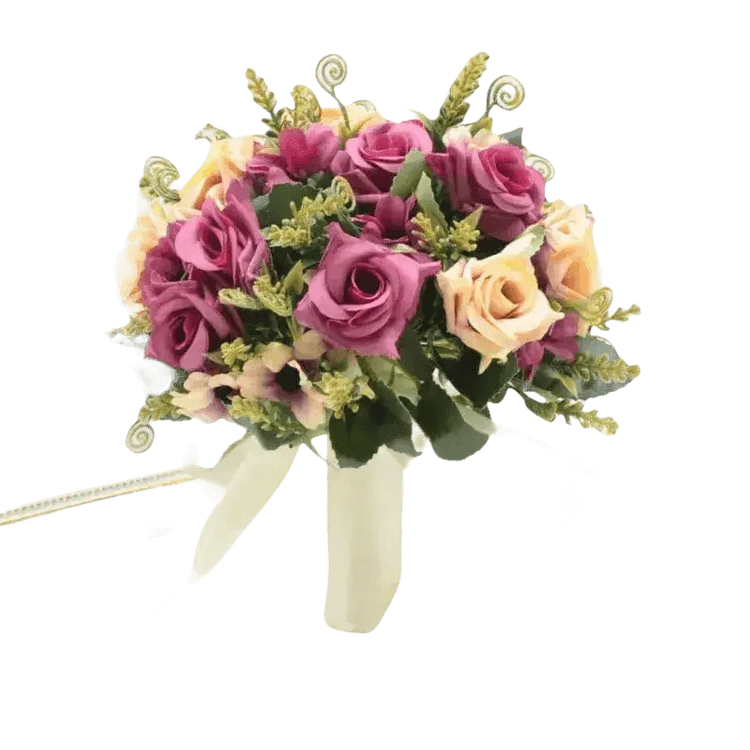Peach Rose Wedding Bouquet - GiFTiFY