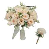 Peach Rose Wedding Bouquet - GiFTiFY