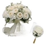 Peach Rose Wedding Bouquet - GiFTiFY