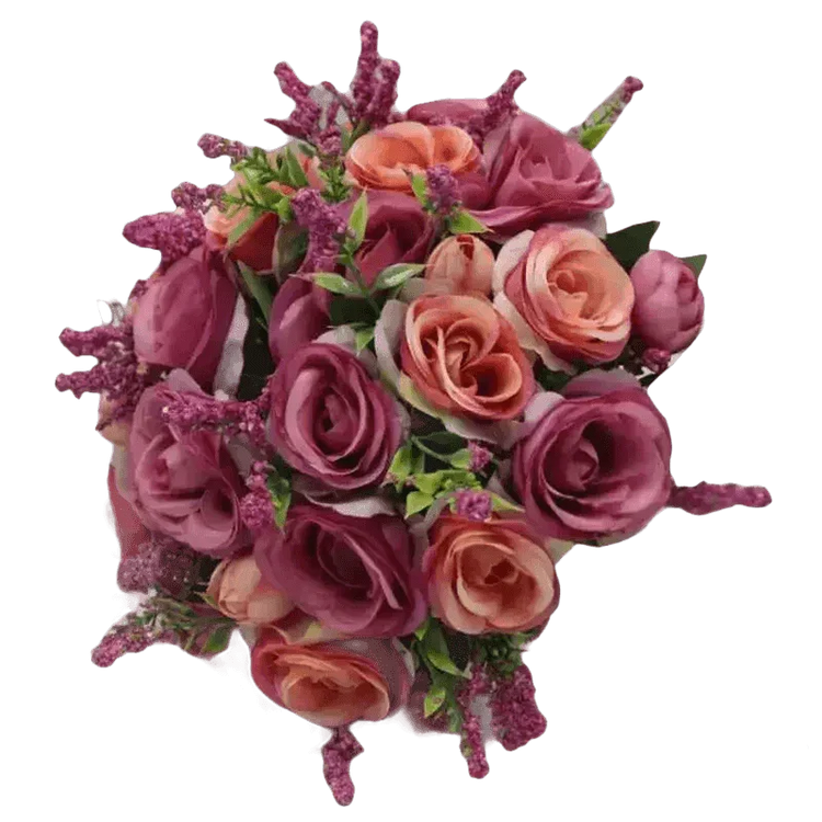 Peach Rose Wedding Bouquet - GiFTiFY