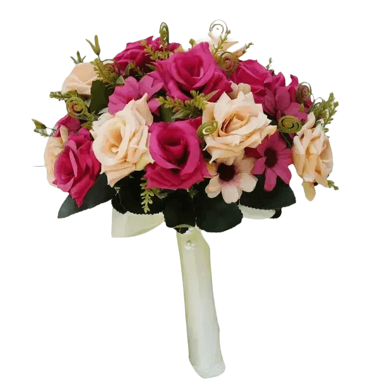 Peach Rose Wedding Bouquet - GiFTiFY
