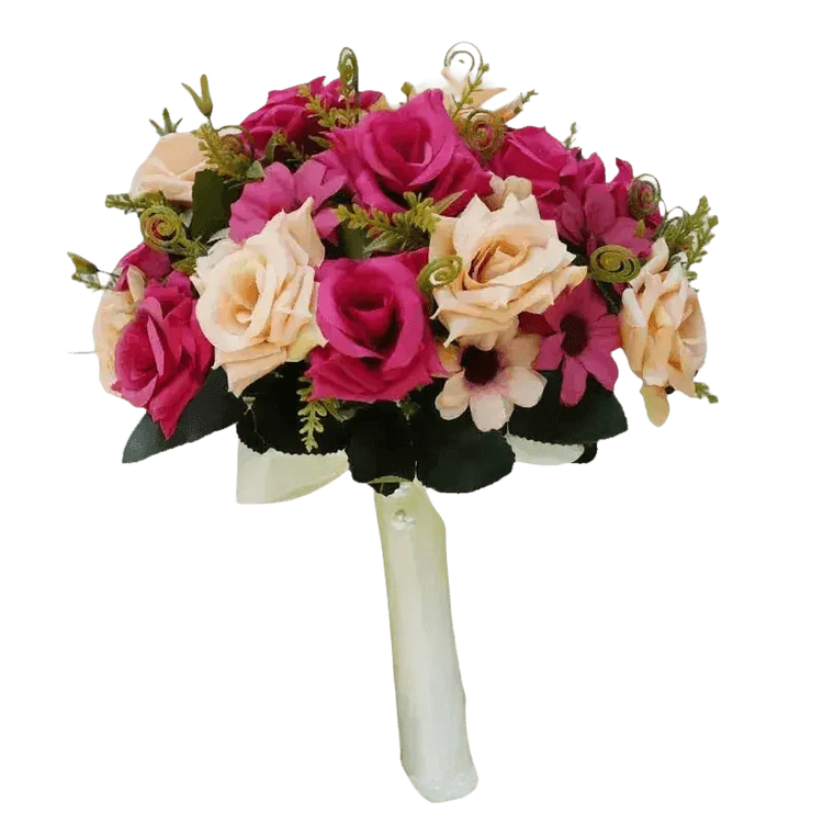 Peach Rose Wedding Bouquet - GiFTiFY
