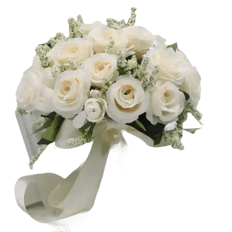 Peach Rose Wedding Bouquet - GiFTiFY