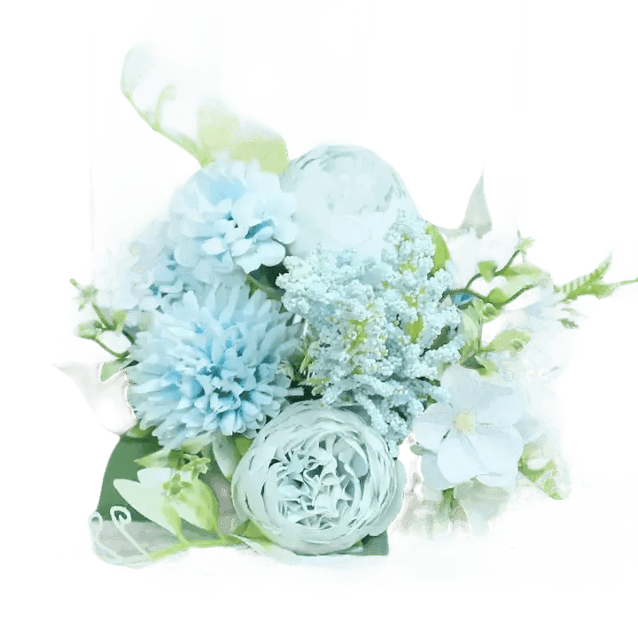 Peach Pink Roses Artificial Flowers Vase - GiFTiFY