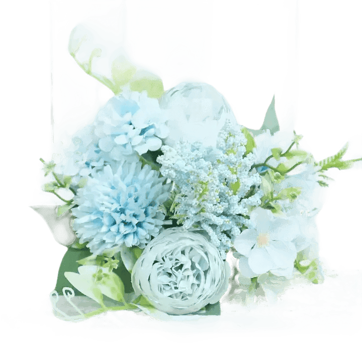 Peach Pink Roses Artificial Flowers Vase - GiFTiFY