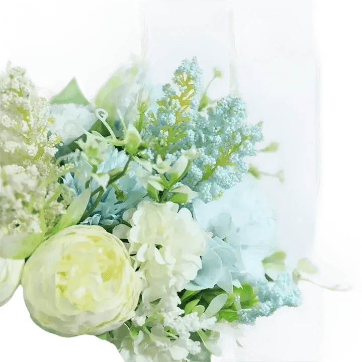 Peach Pink Roses Artificial Flowers Vase - GiFTiFY