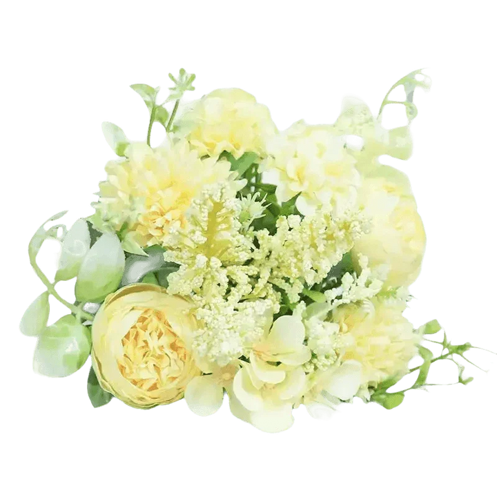 Peach Pink Roses Artificial Flowers Vase - GiFTiFY