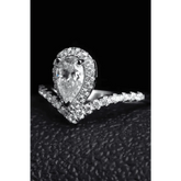 Pear Diamond Ring Teardrop Moissanite Ring Moissanite Teardrop Ring Picture Carat Moissanite Teardrop Ring - GiFTiFY