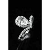 Pear Diamond Ring Teardrop Moissanite Ring Moissanite Teardrop Ring Picture Carat Moissanite Teardrop Ring - GiFTiFY