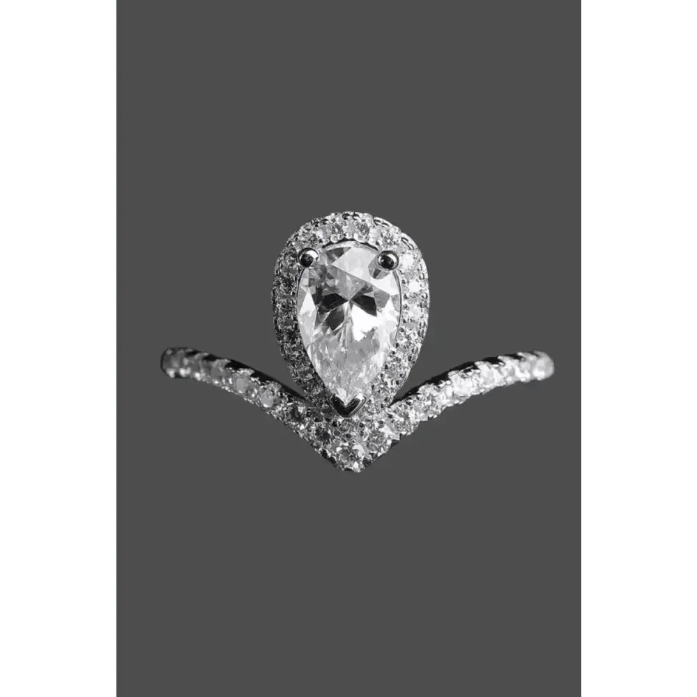 Pear Diamond Ring Teardrop Moissanite Ring Moissanite Teardrop Ring Picture Carat Moissanite Teardrop Ring - GiFTiFY