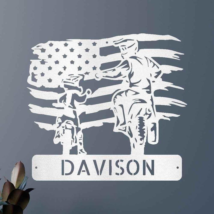 Personalized Motocross Metal Sign – Custom Father and Son Gift, Motocross Family Decor - GiFTiFY