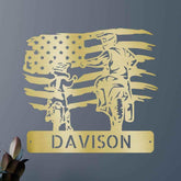 Personalized Motocross Metal Sign – Custom Father and Son Gift, Motocross Family Decor - GiFTiFY