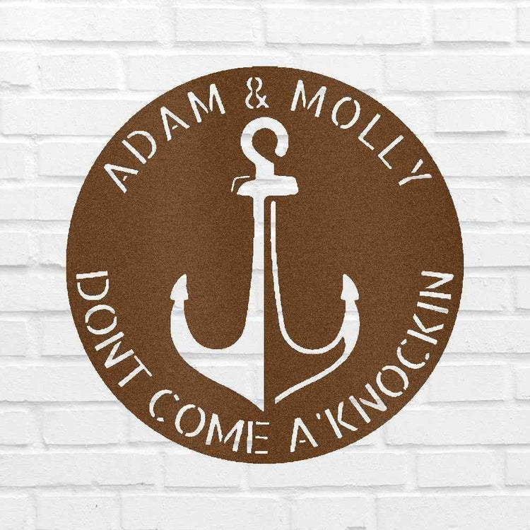 Anchor Plaque Personalized Gifts - Custom Metal Sign - GiFTiFY