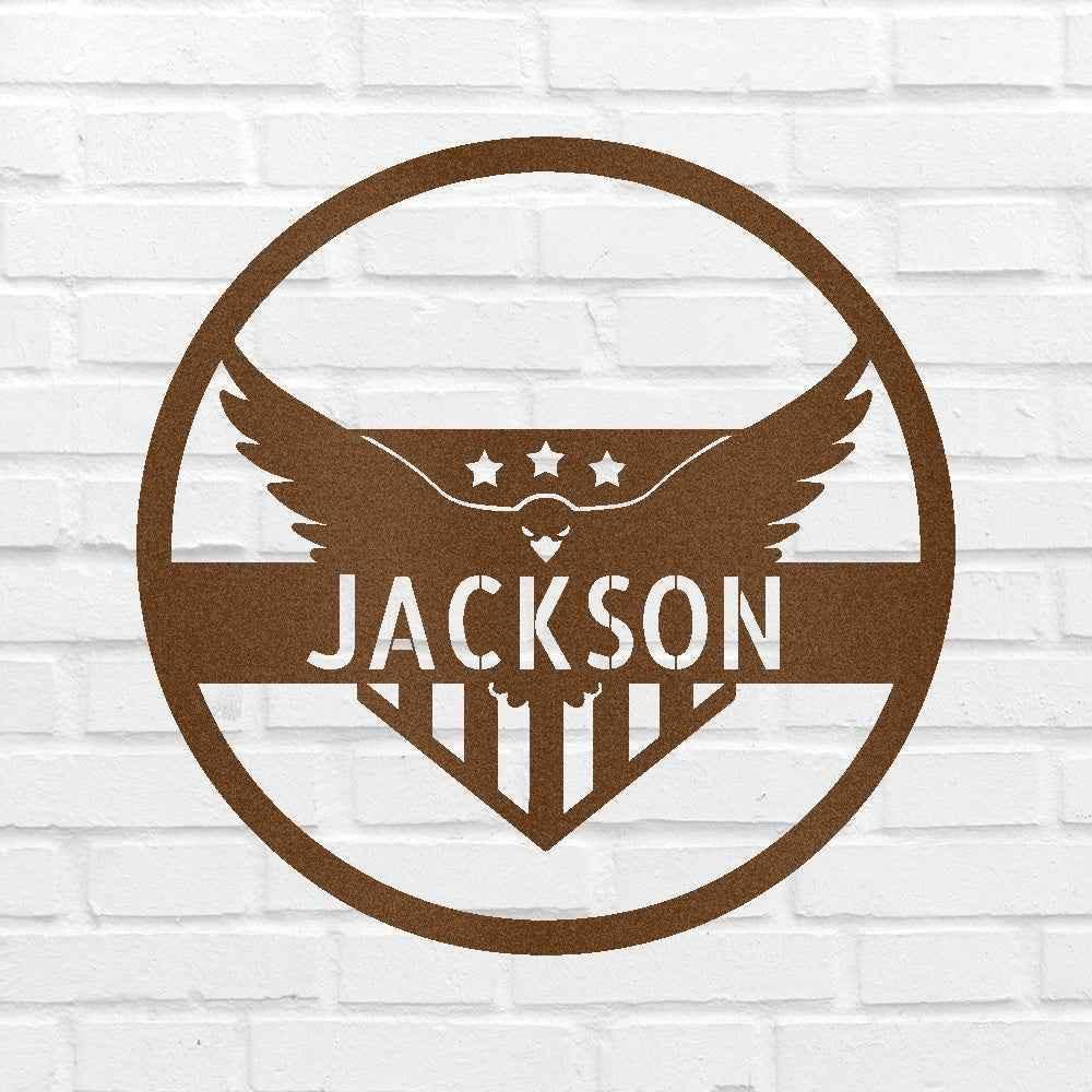Attacking Eagle Personalized Gifts - Custom Metal Sign - GiFTiFY
