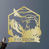 Bald Eagle Personalized Gifts - Custom Metal Sign - GiFTiFY