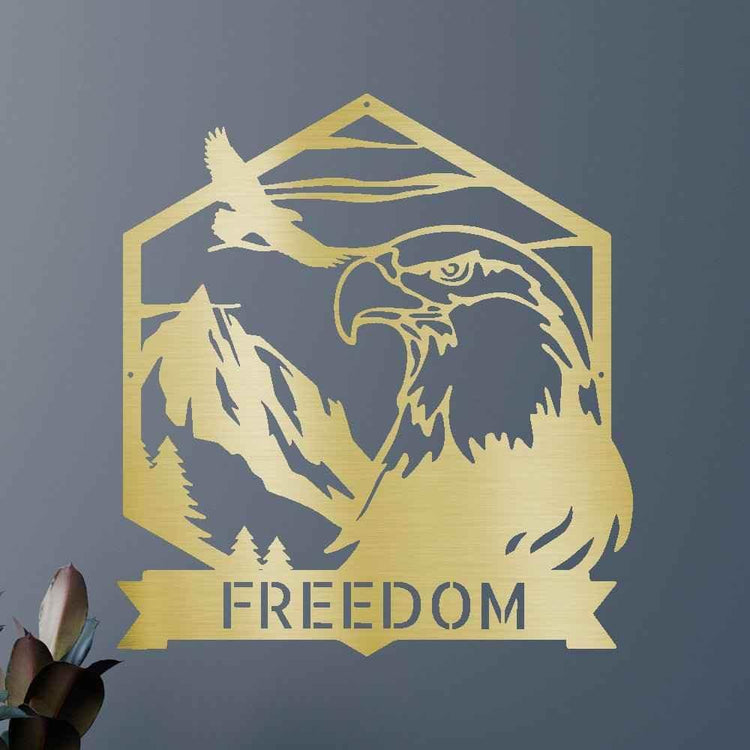 Bald Eagle Personalized Gifts - Custom Metal Sign - GiFTiFY