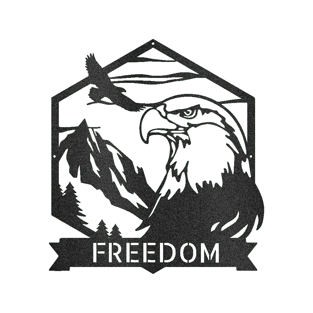 Bald Eagle Personalized Gifts - Custom Metal Sign - GiFTiFY