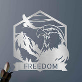 Bald Eagle Personalized Gifts - Custom Metal Sign - GiFTiFY