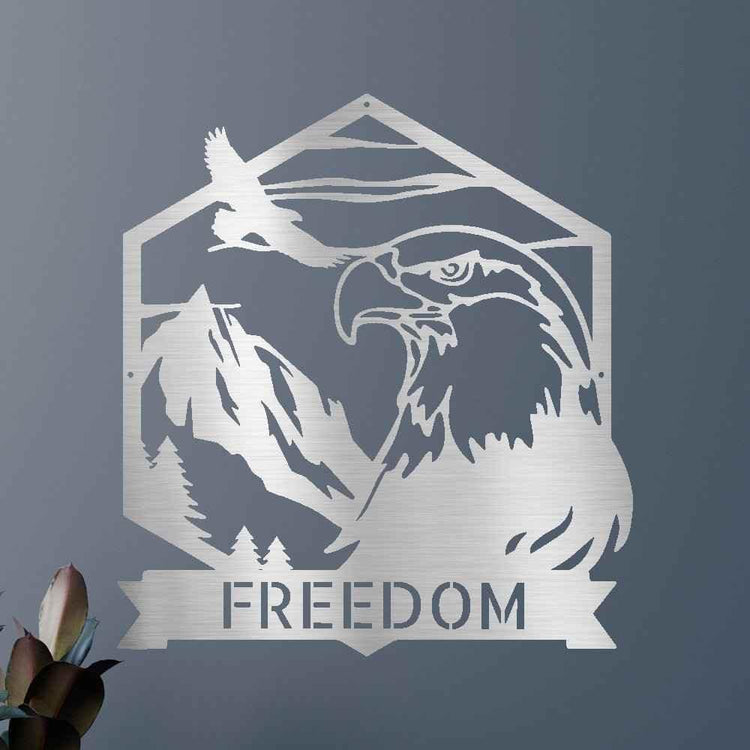 Bald Eagle Personalized Gifts - Custom Metal Sign - GiFTiFY