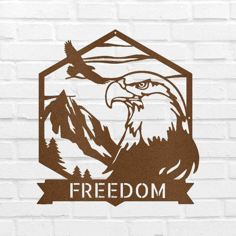 Bald Eagle Personalized Gifts - Custom Metal Sign - GiFTiFY
