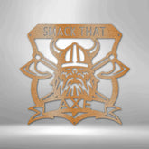 Battle Axe Plaque Personalized Gifts - Custom Metal Sign - GiFTiFY