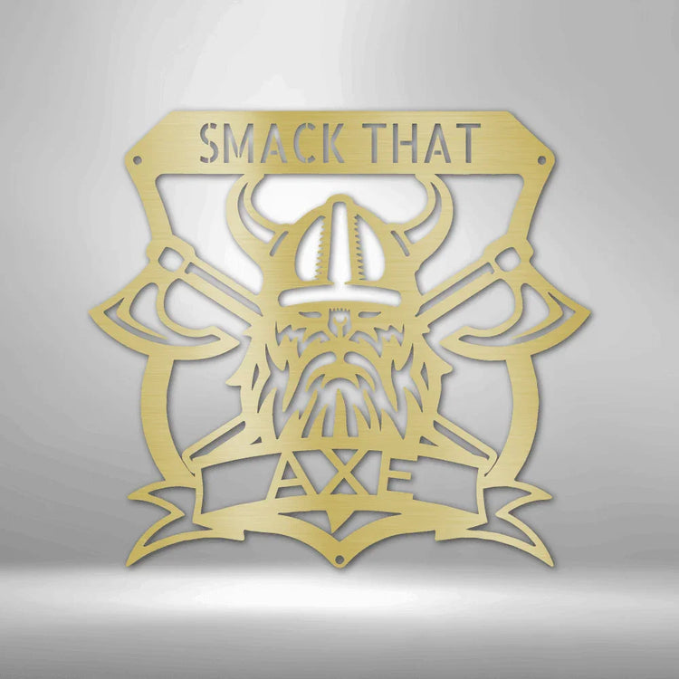 Battle Axe Plaque Personalized Gifts - Custom Metal Sign - GiFTiFY