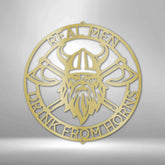 Battle Axe Ring Personalized Gifts - Custom Metal Sign - GiFTiFY