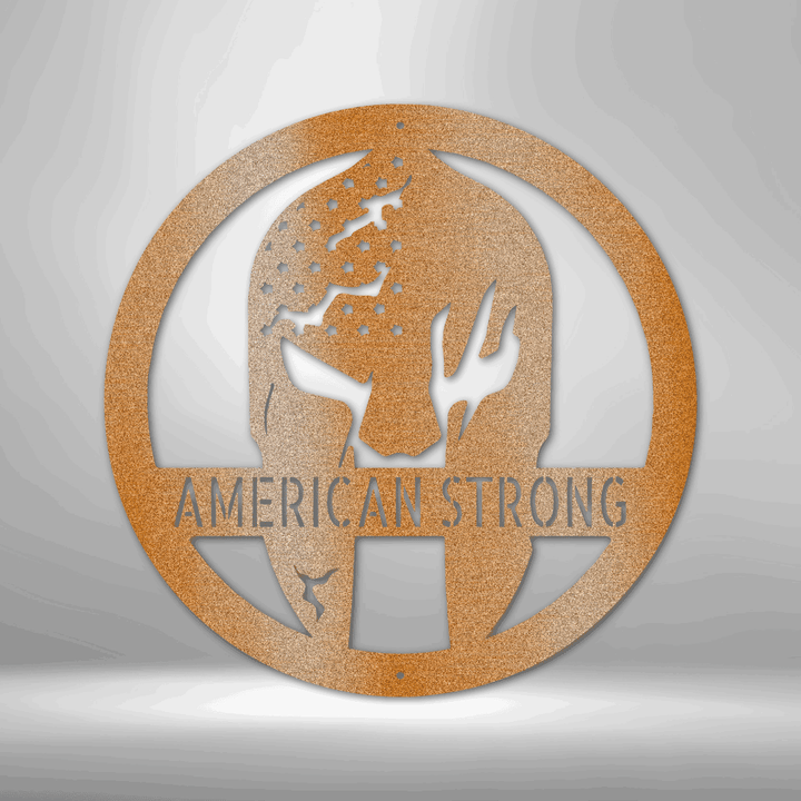 Battle Spartan Helmet Personalized Gifts - Custom Metal Sign - GiFTiFY