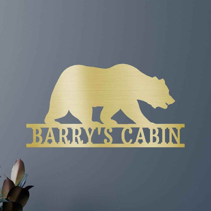 Bear Personalized Gifts - Custom Metal Sign - GiFTiFY
