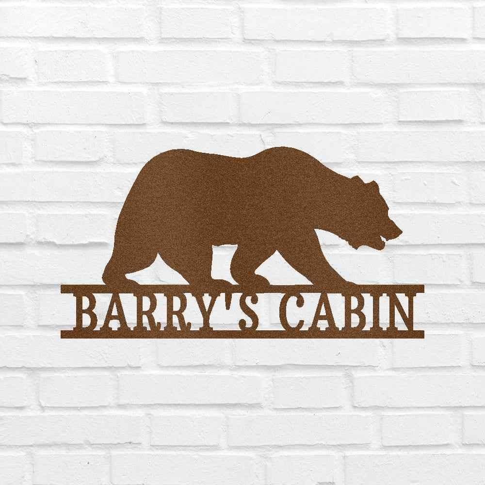 Bear Personalized Gifts - Custom Metal Sign - GiFTiFY