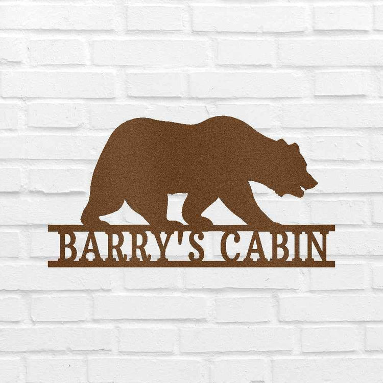 Bear Personalized Gifts - Custom Metal Sign - GiFTiFY