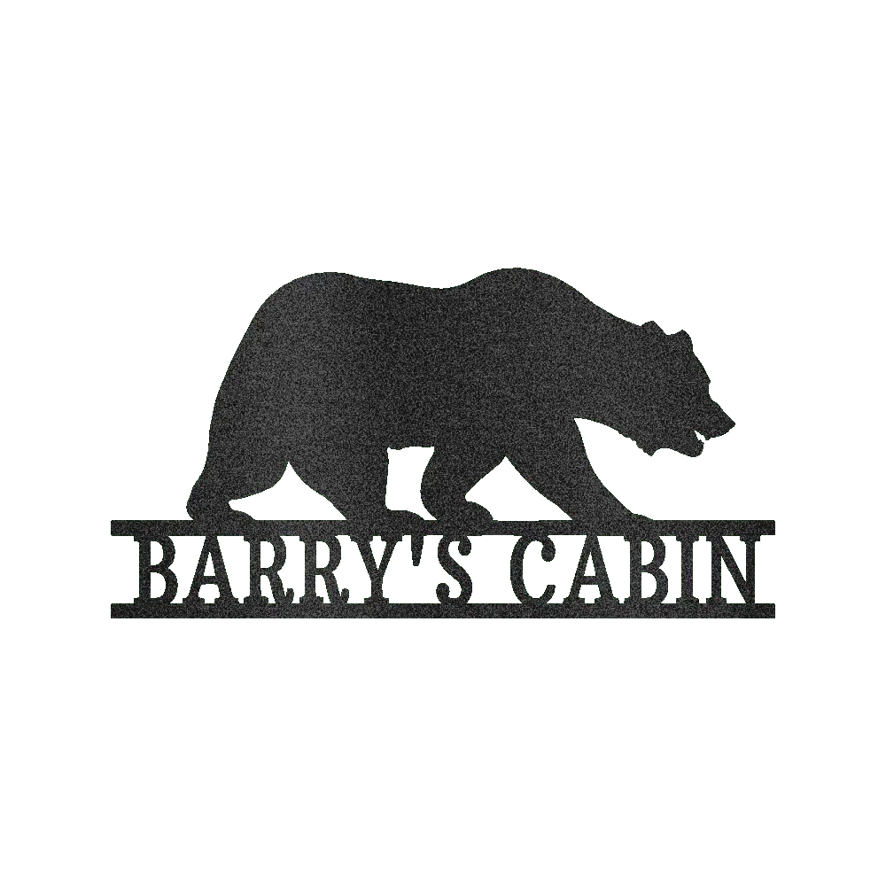 Bear Personalized Gifts - Custom Metal Sign - GiFTiFY