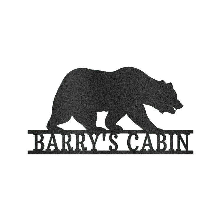 Bear Personalized Gifts - Custom Metal Sign - GiFTiFY