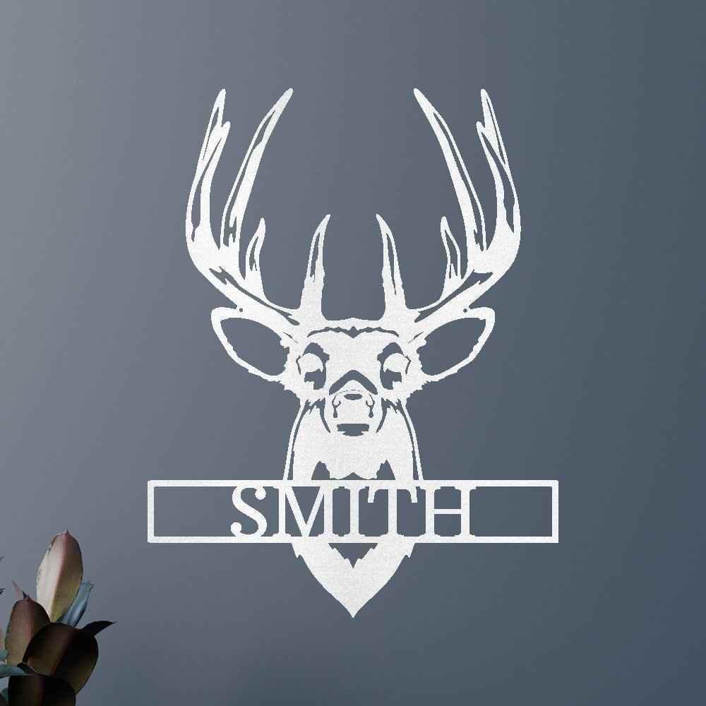 Buck Mount Deer Personalized Gifts - Custom Metal Sign - GiFTiFY