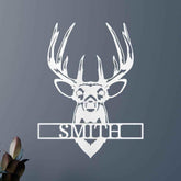 Buck Mount Deer Personalized Gifts - Custom Metal Sign - GiFTiFY