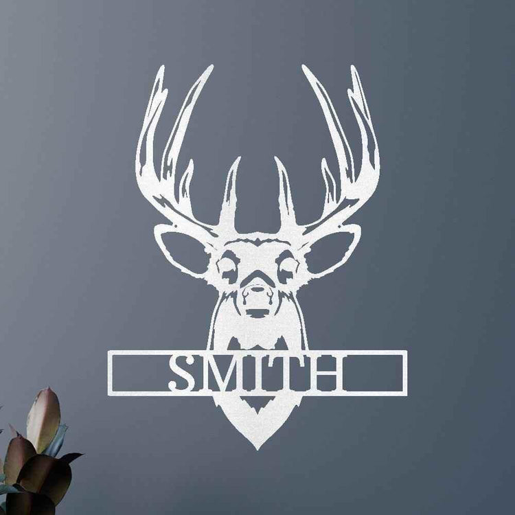 Buck Mount Deer Personalized Gifts - Custom Metal Sign - GiFTiFY