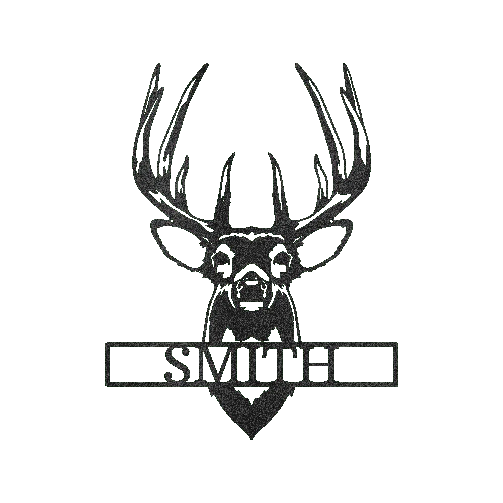 Buck Mount Deer Personalized Gifts - Custom Metal Sign - GiFTiFY