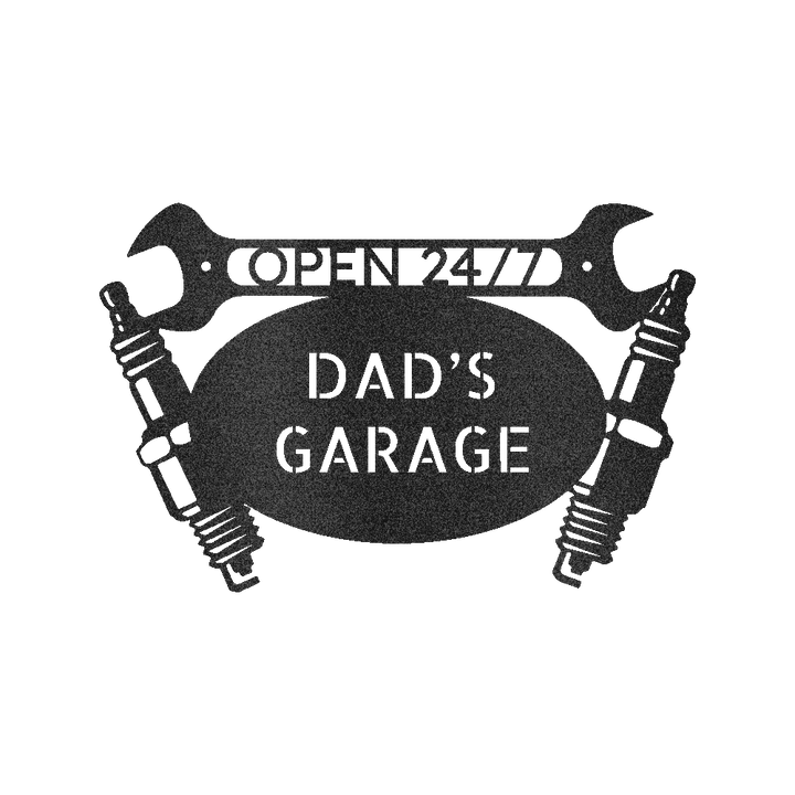 Car Dad's Garage Personalized Gifts - Custom Metal Sign - GiFTiFY