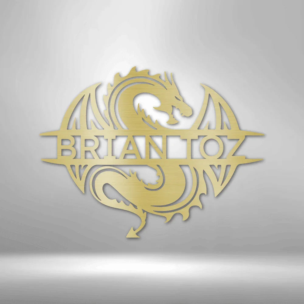Celtic Dragon Personalized Gifts - Custom Metal Sign - GiFTiFY