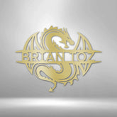 Celtic Dragon Personalized Gifts - Custom Metal Sign - GiFTiFY