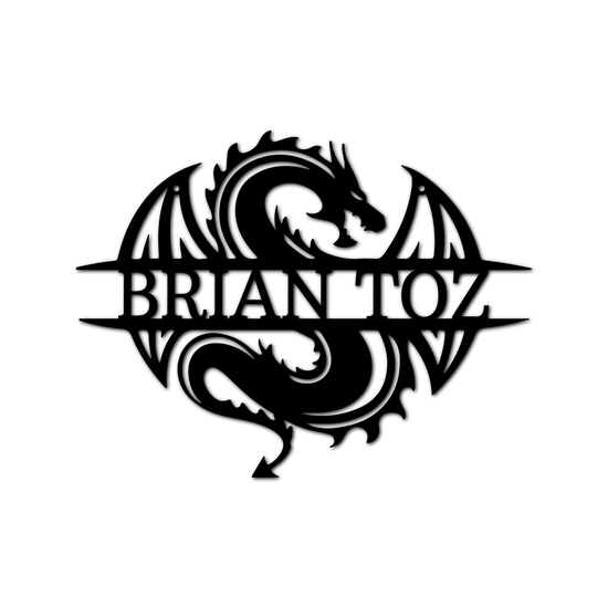 Celtic Dragon Personalized Gifts - Custom Metal Sign - GiFTiFY