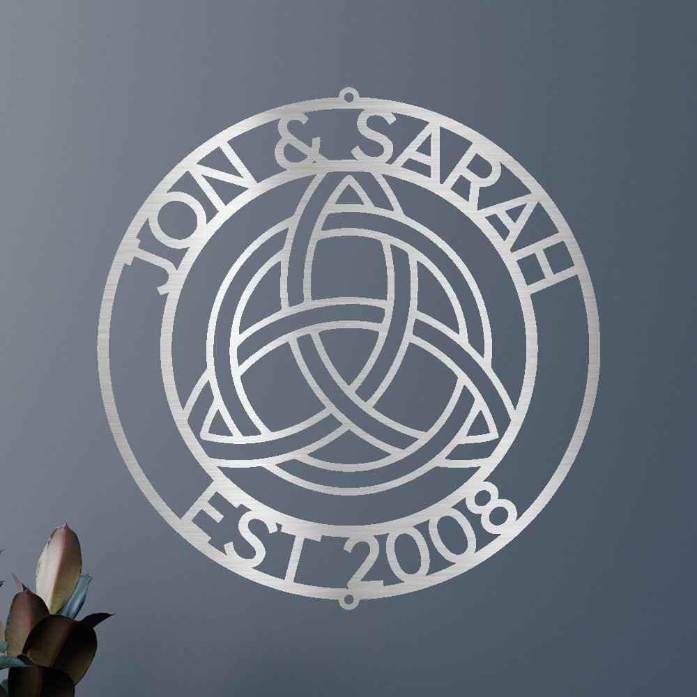 Celtic Knot Ring Personalized Gifts - Custom Metal Sign - GiFTiFY