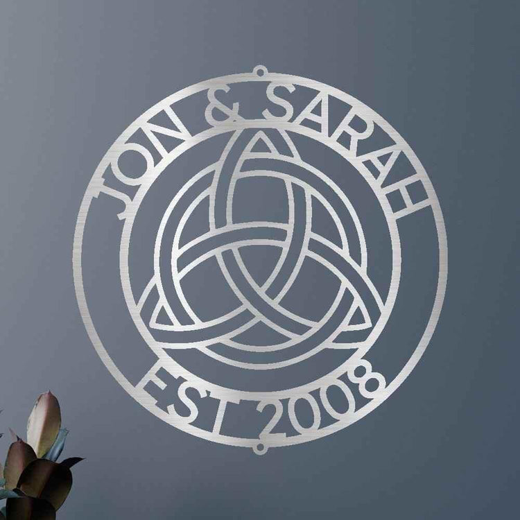Celtic Knot Ring Personalized Gifts - Custom Metal Sign - GiFTiFY