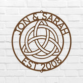 Celtic Knot Ring Personalized Gifts - Custom Metal Sign - GiFTiFY